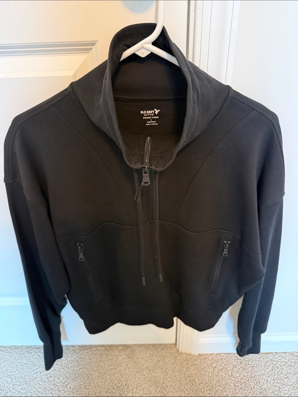 Old Navy Black Zip-Up women’s Active Pullover